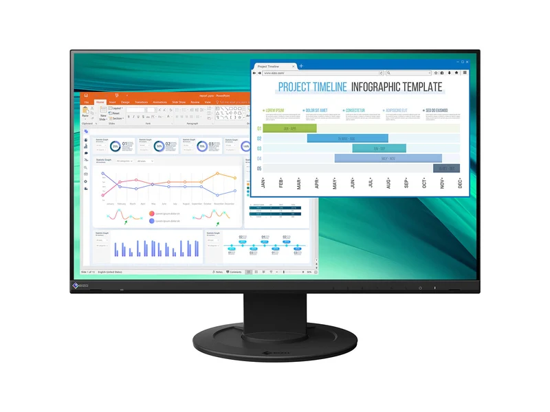 Eizo FlexScan EV2460FX-BK FHD 1920 x 1080 24" Color Display Monitor (EV2460FX-BK)